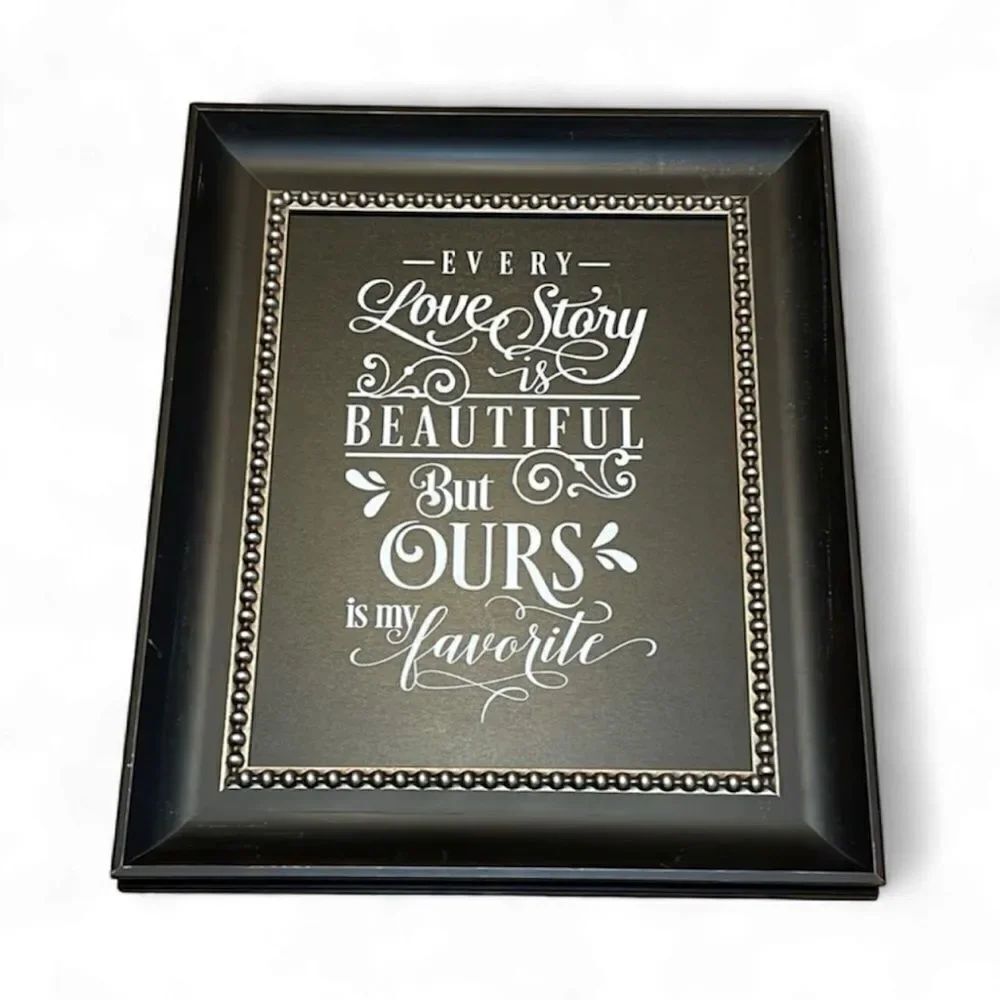 Large Wall Frame, Decor “our love story is my favorite “